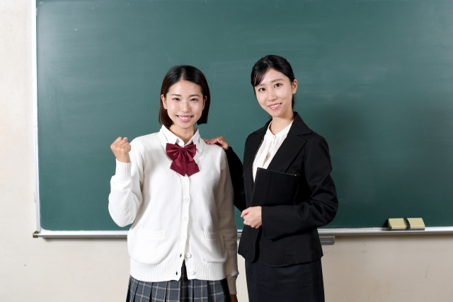 女子生徒と女教師